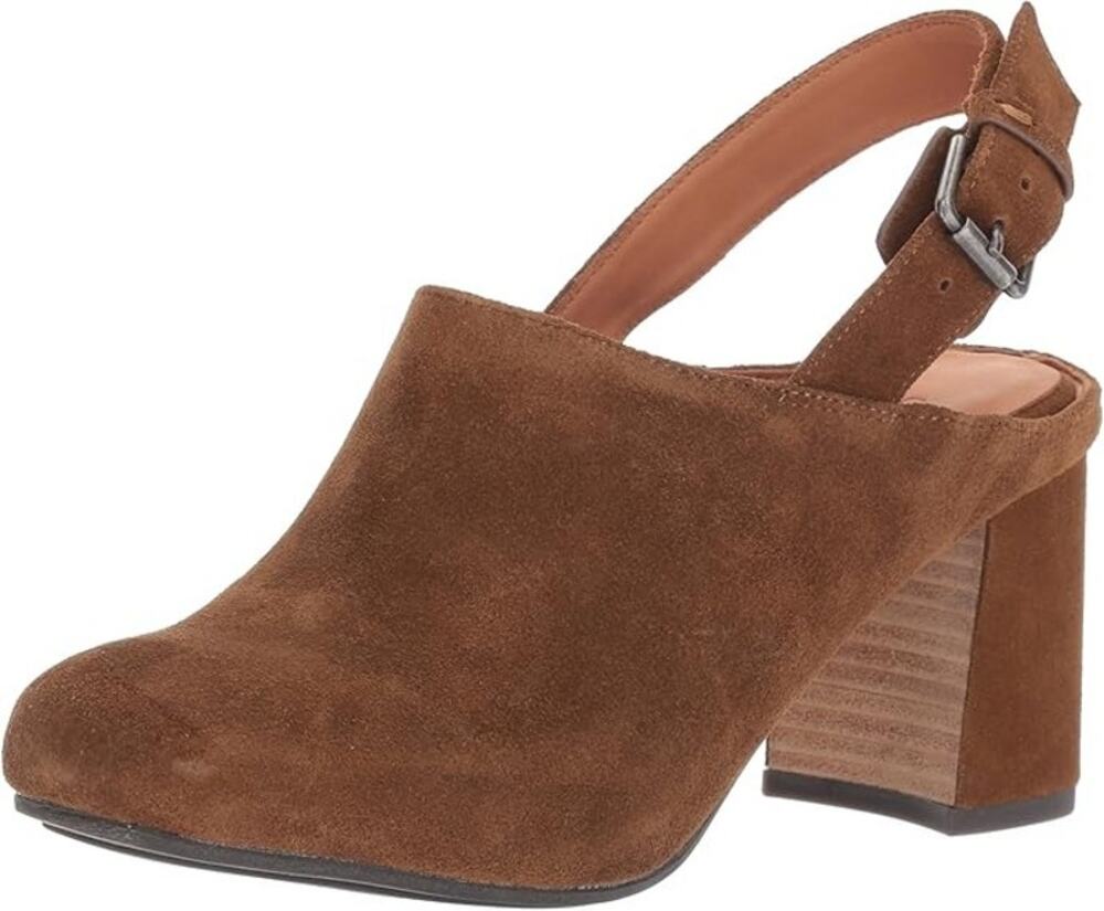NWOB Gentle Souls Tami Slingback Suede Shoe in Walnut Size 8.5